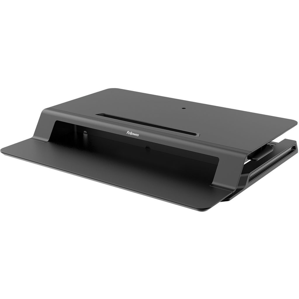 Lotus LT Sit-Stand Workstation, 34.38" x 28.38" x 7.62", Black