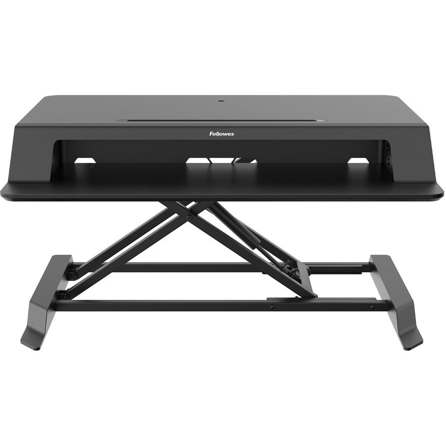 Lotus LT Sit-Stand Workstation, 34.38" x 28.38" x 7.62", Black