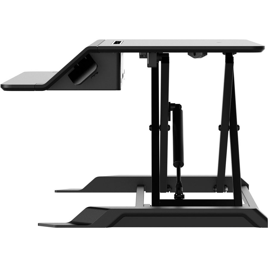 Lotus LT Sit-Stand Workstation, 34.38" x 28.38" x 7.62", Black