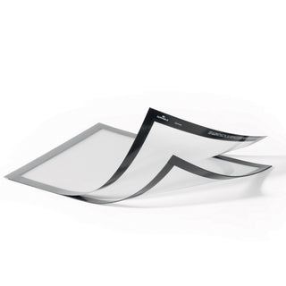 DURAFRAME Magnetic Plus Sign Holder, 8.5 x 11, Silver Frame, 2/Pack