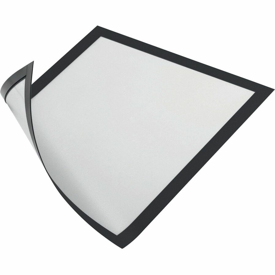 DURAFRAME Magnetic Sign Holder, 5.5 x 8.5, Black Frame, 2/Pack