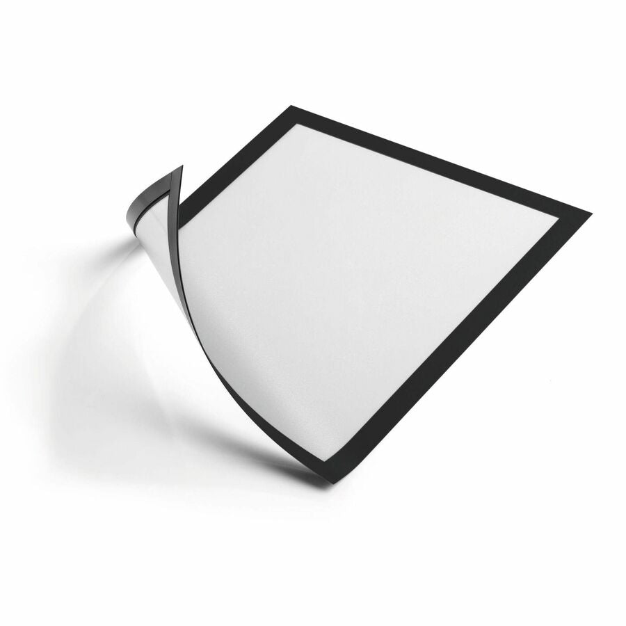 DURAFRAME Magnetic Sign Holder, 5.5 x 8.5, Black Frame, 2/Pack
