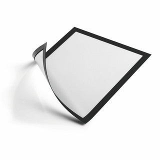 DURAFRAME Magnetic Sign Holder, 5.5 x 8.5, Black Frame, 2/Pack