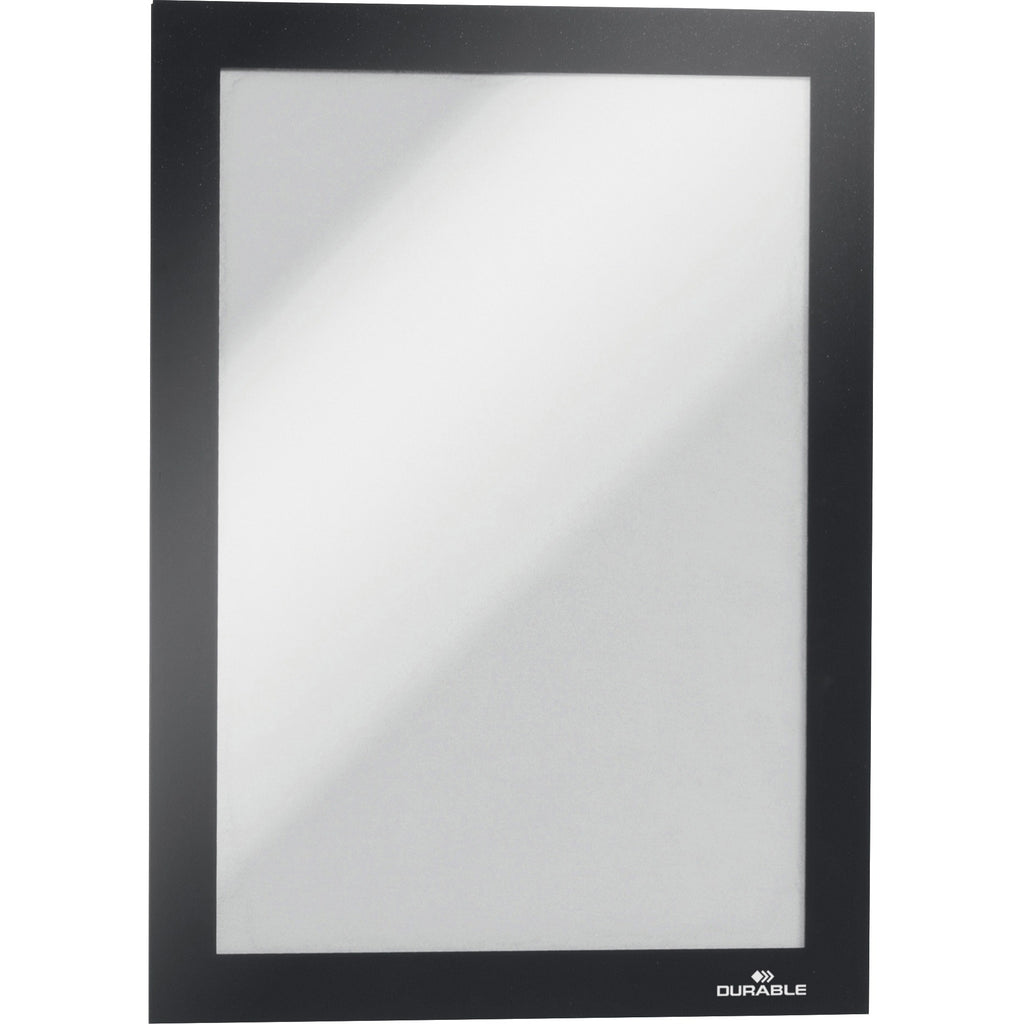 DURAFRAME Magnetic Sign Holder, 5.5 x 8.5, Black Frame, 2/Pack