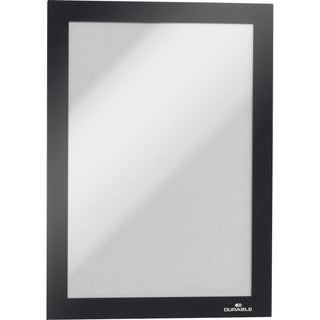 DURAFRAME Magnetic Sign Holder, 5.5 x 8.5, Black Frame, 2/Pack