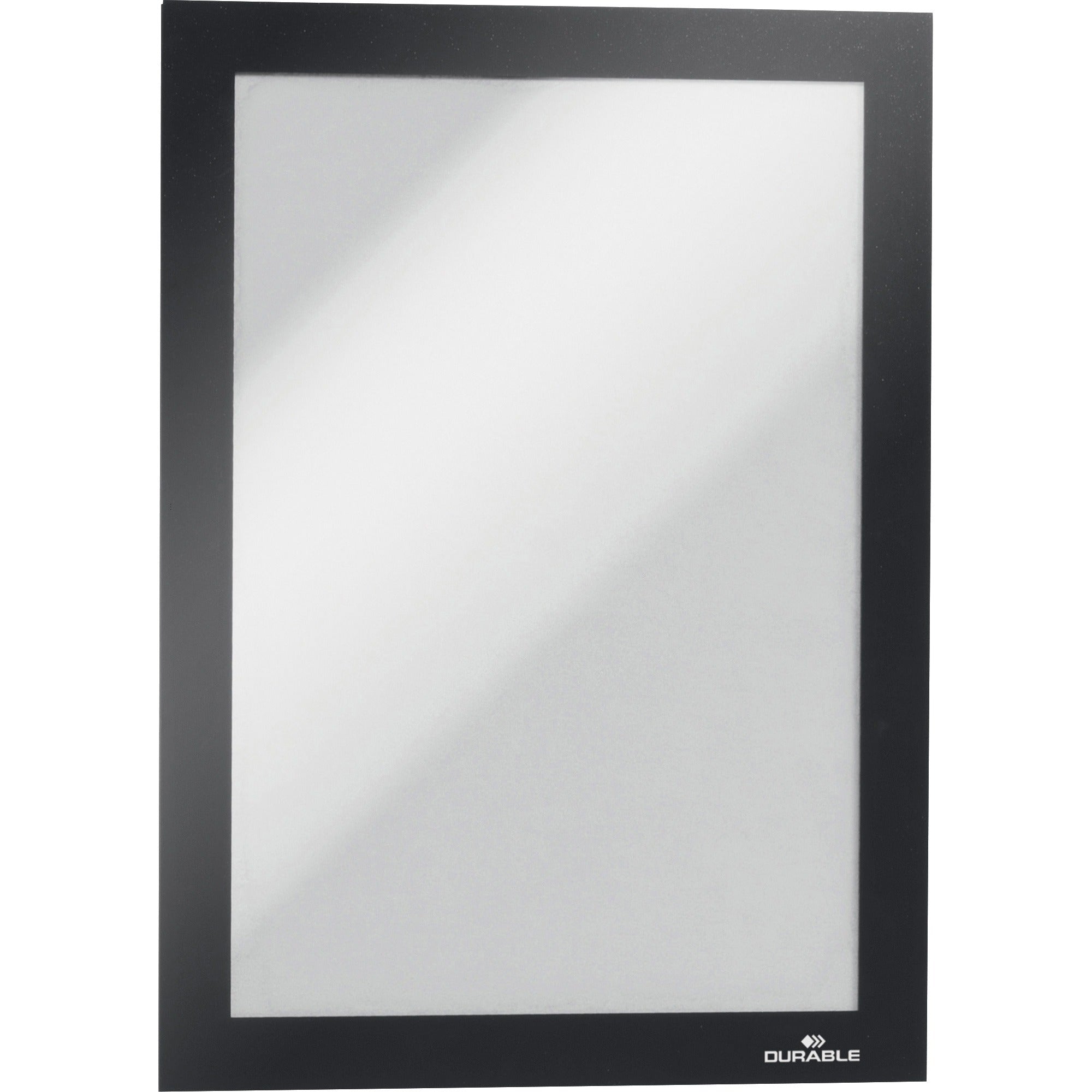 DURAFRAME Magnetic Sign Holder, 5.5 x 8.5, Black Frame, 2/Pack