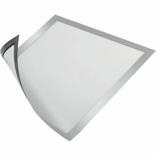 DURABLE DURAFRAME Magnetic Frame - 2 Pack - 5.50" Holding Width x 8.50" Holding Height - Magnetic, Anti-glare, Four Sided, Sturdy - Plastic - Silver