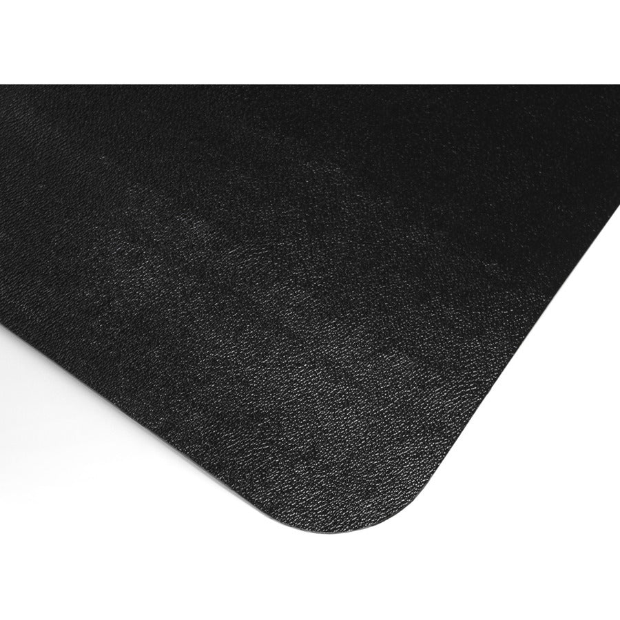 Advantagemat Black Vinyl Rectangular Chair Mat for Carpets - 48" x 60" - Carpeted Floor - 60" Length x 48" Width x 0.090" Depth x 0.090" Thickness - Rectangular - Classic - Polyvinyl Chloride (PVC), Vinyl - Black - 1Each - TAA Compliant