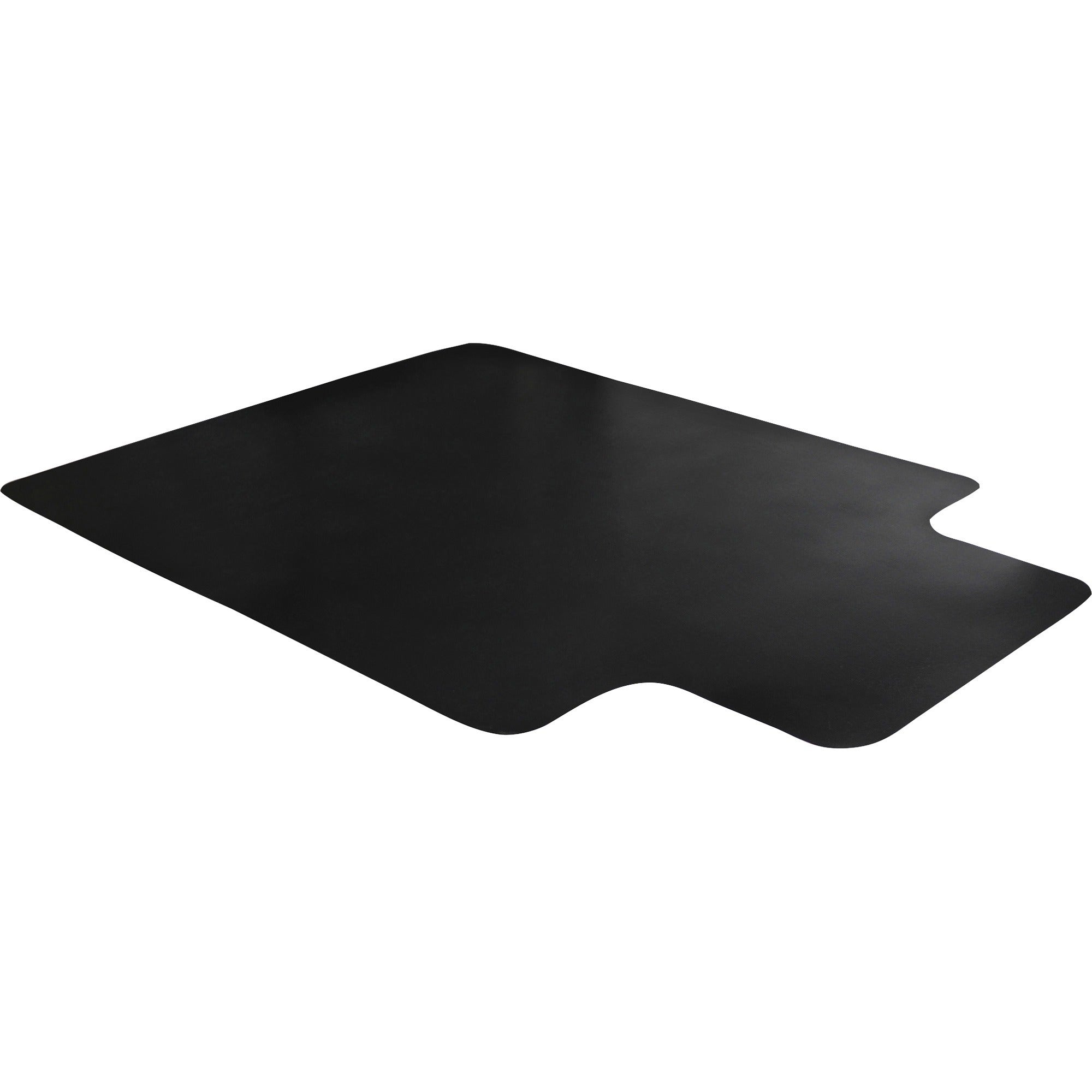 advantagemat-black-vinyl-lipped-chair-mat-for-hard-floor-45-x-53-hard-floor-53-length-x-45-width-x-0080-depth-x-0080-thickness-lip-size-25-length-x-12-width-lipped-classic-polyvinyl-chloride-pvc-black-1each-taa-co_flrfc124553hlbv - 1