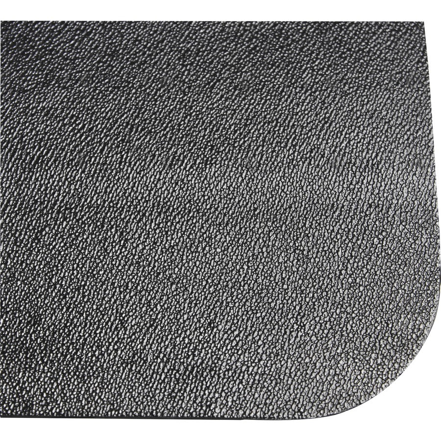 Advantagemat Black Vinyl Lipped Chair Mat for Hard Floor - 45" x 53" - Hard Floor - 53" Length x 45" Width x 0.080" Depth x 0.080" Thickness - Lip Size 25" Length x 12" Width - Lipped - Classic - Polyvinyl Chloride (PVC) - Black - 1Each - TAA Co