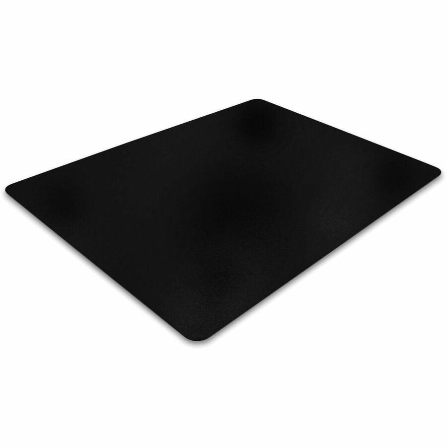 Advantagemat Black Vinyl Rectangular Chair Mat for Hard Floor - 48" x 60" - Hard Floor - 60" Length x 48" Width x 0.080" Depth x 0.080" Thickness - Rectangular - Classic - Polyvinyl Chloride (PVC) - Black - 1Each - TAA Compliant
