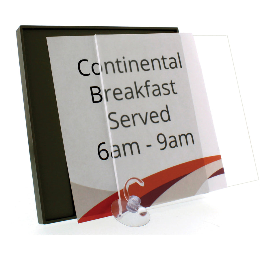 lorell-snap-plate-architectural-sign-1-each-10-width-x-10-height-square-shape-surface-mountable-easy-readability-injection-molded-easy-to-use-plastic-black_llr02652 - 2