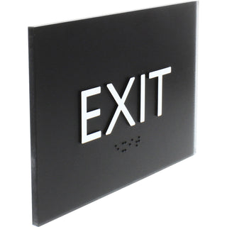 lorell-exit-sign-1-each-45-width-x-68-height-rectangular-shape-easy-readability-braille-plastic-black-black_llr02671 - 3