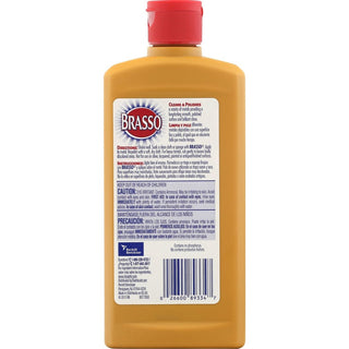 Brasso Metal Polish - 8 fl oz (0.3 quart)Bottle - 8 / Carton - Tan