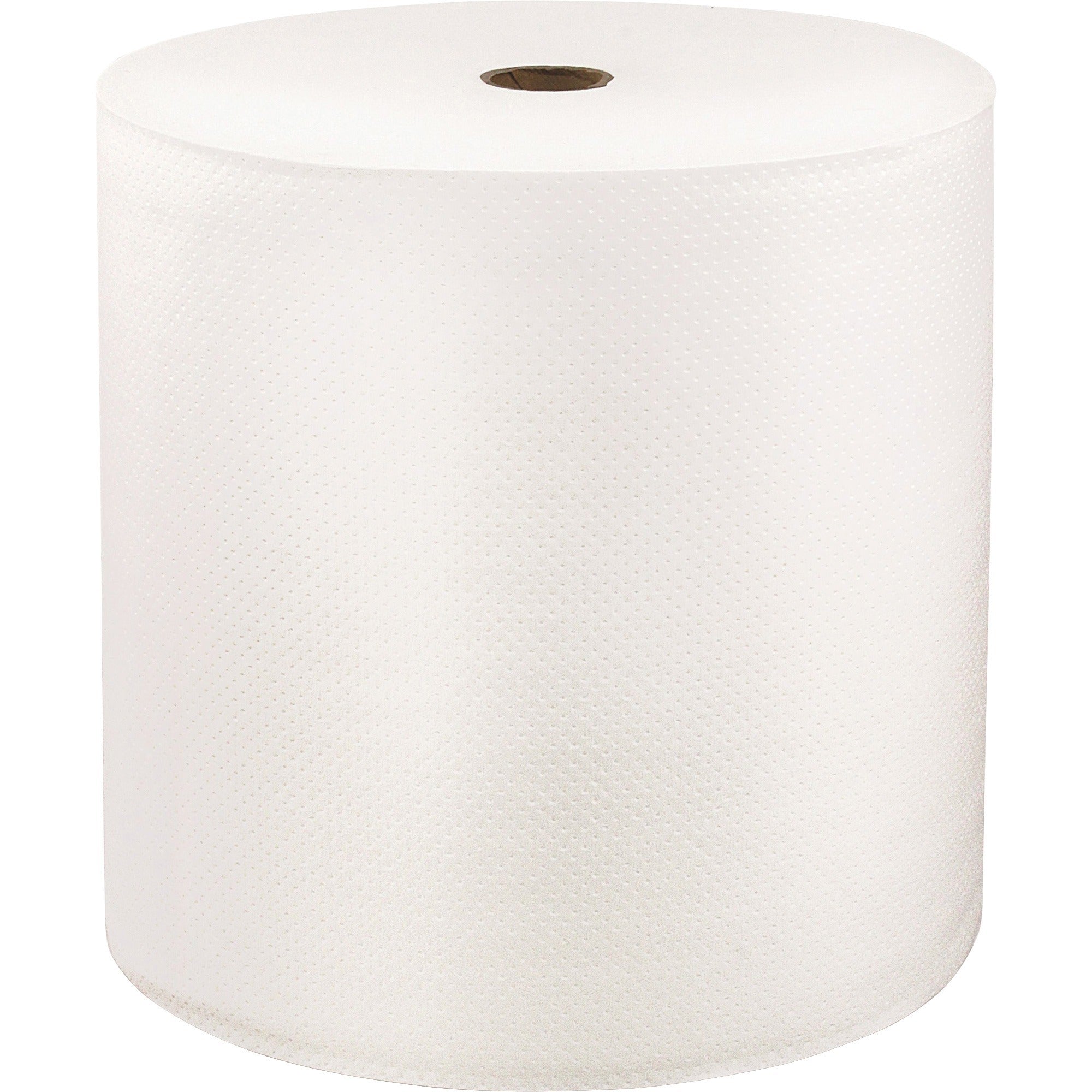 Hard Wound Roll Towel. 1-Ply, 7 x 1,000 ft, White, 6 Rolls/Carton