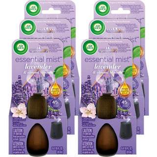 Air Wick Essential Mist Scented Diffuser Oil Refills - Oil - 0.7 fl oz (0 quart) - Lavender & Almond Blossoms - 45 Day - 6 / Carton - Long Lasting - 1