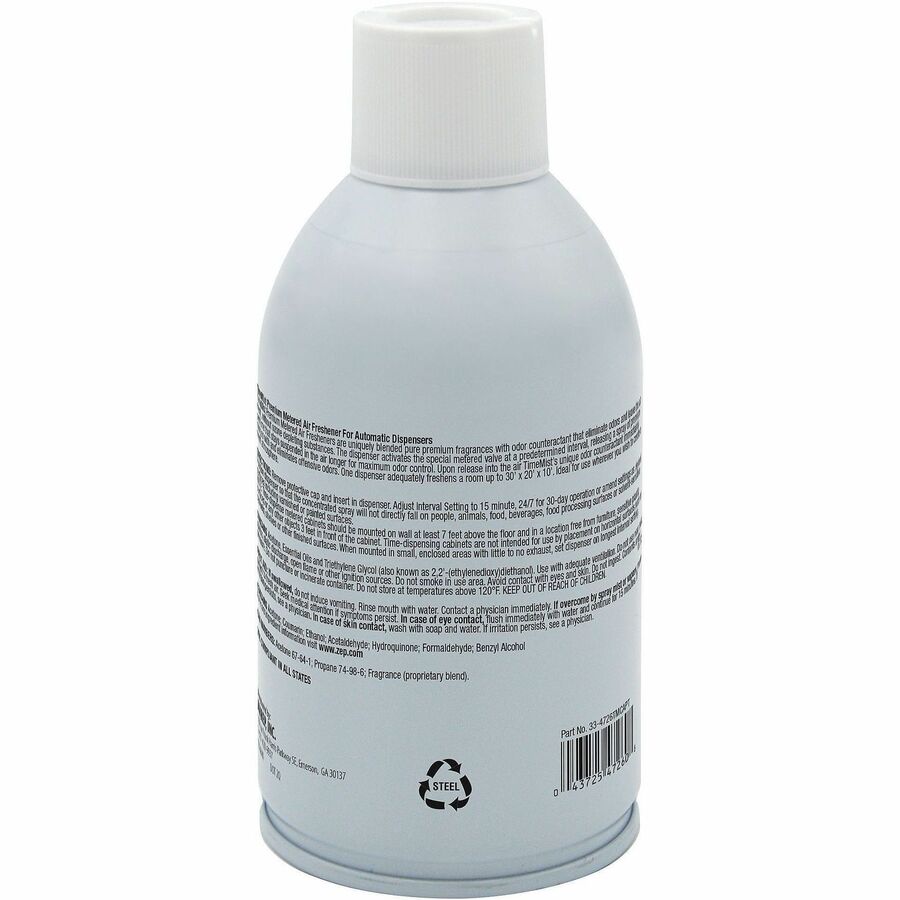 TimeMist Metered 30-Day Vanilla Cream Scent Refill - Spray - 6000 ft - 5.3 fl oz (0.2 quart) - Vanilla Cream - 30 Day - 12 / Carton - Long Lasting, Odor Neutralizer