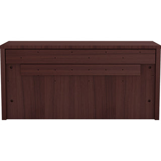 Lorell Essentials Series Wall-Mount Hutch - 36" x 15"17" , 1" Bottom Panel, 1" Side Panel, 0.6" Back Panel - Band Edge - Material: Laminate - Finish: Espresso Laminate