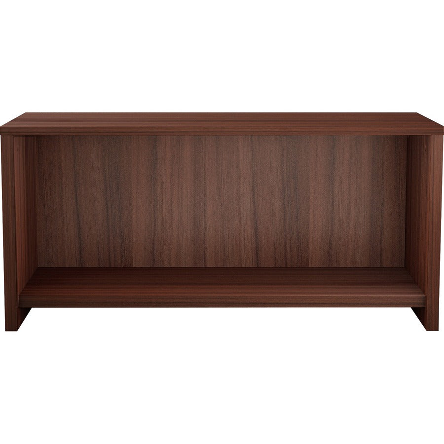 Lorell Essentials Series Wall-Mount Hutch - 36" x 15"17" , 1" Bottom Panel, 1" Side Panel, 0.6" Back Panel - Band Edge - Material: Laminate - Finish: Espresso Laminate