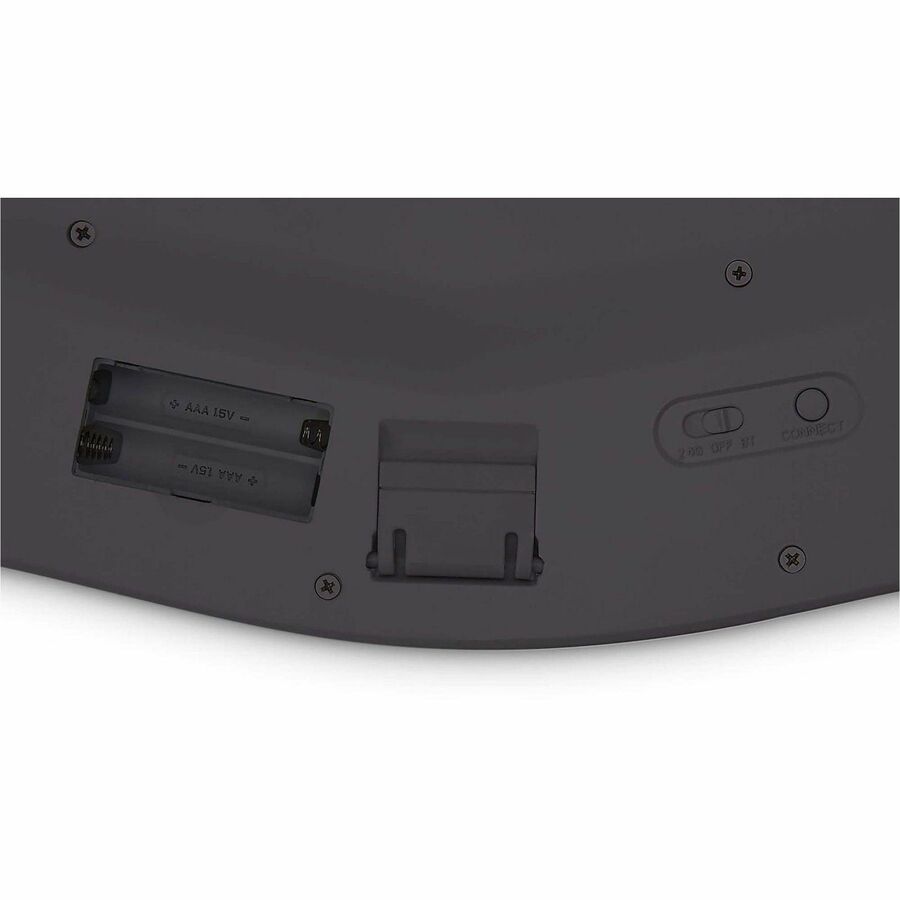 Kensington Pro Fit Ergo Wireless Keyboard/Mouse - Wireless Bluetooth/RF - Wireless Bluetooth/RF - 5 Button - Compatible with Computer - 1 Pack