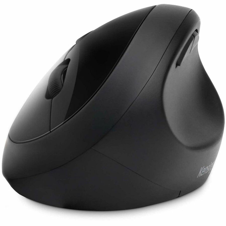 Kensington Pro Fit Ergo Wireless Mouse - Wireless - Bluetooth/Radio Frequency - 2.40 GHz - Black - 1 Pack - USB - 1600 dpi - 5 Button(s)