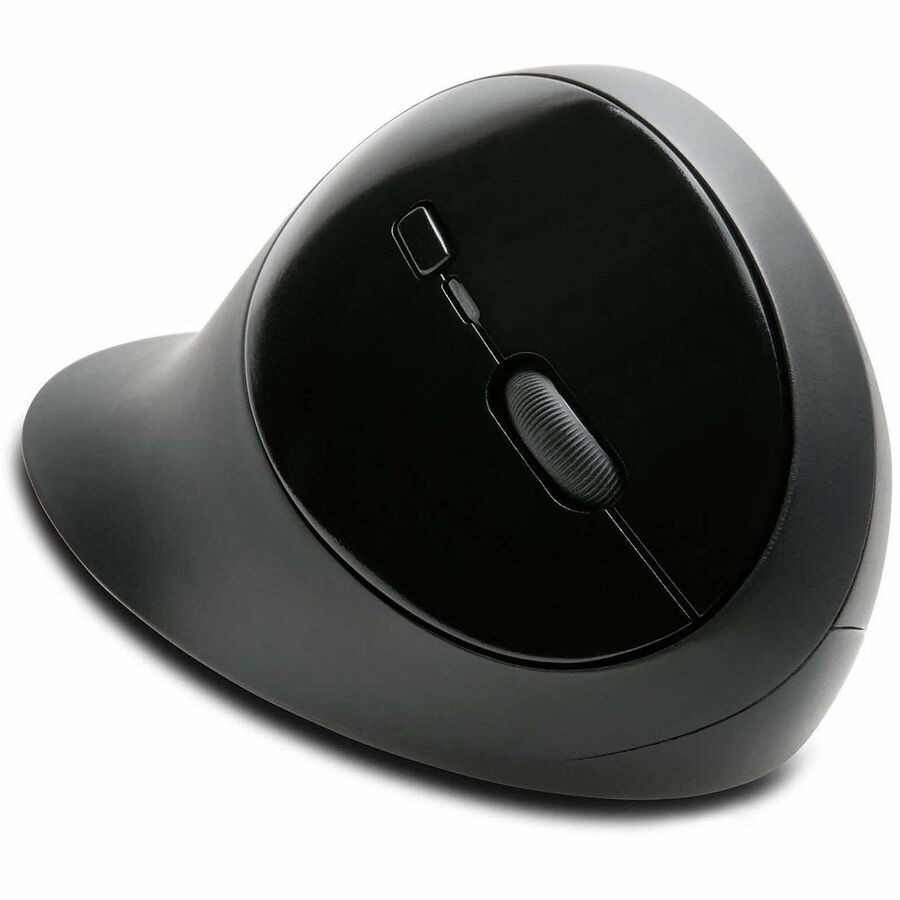 Kensington Pro Fit Ergo Wireless Mouse - Wireless - Bluetooth/Radio Frequency - 2.40 GHz - Black - 1 Pack - USB - 1600 dpi - 5 Button(s)
