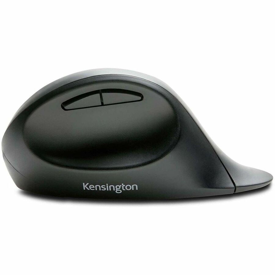 Kensington Pro Fit Ergo Wireless Mouse - Wireless - Bluetooth/Radio Frequency - 2.40 GHz - Black - 1 Pack - USB - 1600 dpi - 5 Button(s)