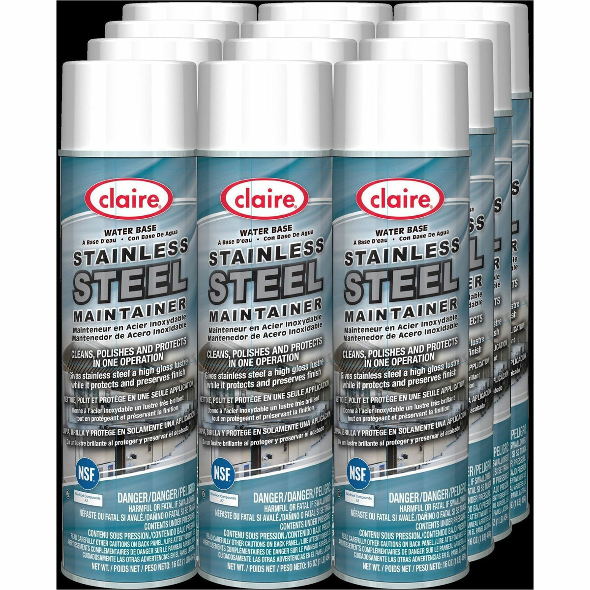 POLISH;STAINLESS STEEL;16OZ