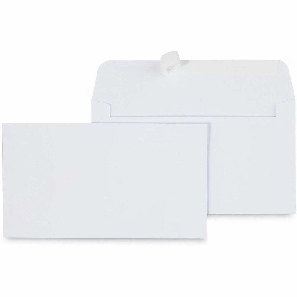 Peel Seal Strip Business Envelope, #6 3/4, Square Flap, Self-Adhesive Closure, 3.63 x 6.5, White, 100/Box