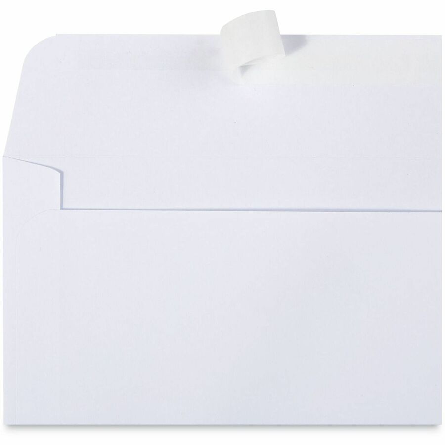 Peel Seal Strip Business Envelope, #6 3/4, Square Flap, Self-Adhesive Closure, 3.63 x 6.5, White, 100/Box