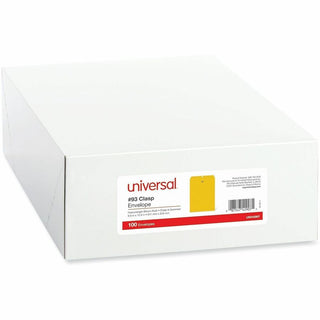 Kraft Clasp Envelope, #12 1/2, Square Flap, Clasp/Gummed Closure, 9.5 x 12.5, Brown Kraft, 100/Box