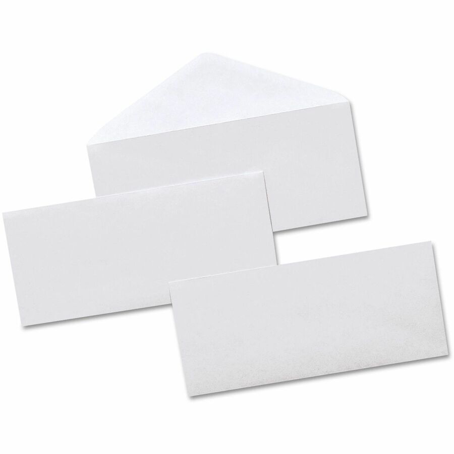 Open-Side Security Tint Business Envelope, #10, Monarch Flap, Gummed Closure, 4.13 x 9.5, White, 500/Box
