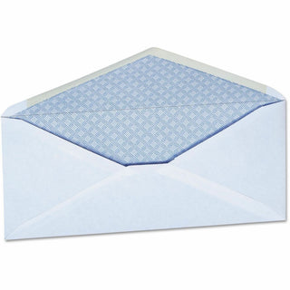 Open-Side Security Tint Business Envelope, #10, Monarch Flap, Gummed Closure, 4.13 x 9.5, White, 500/Box
