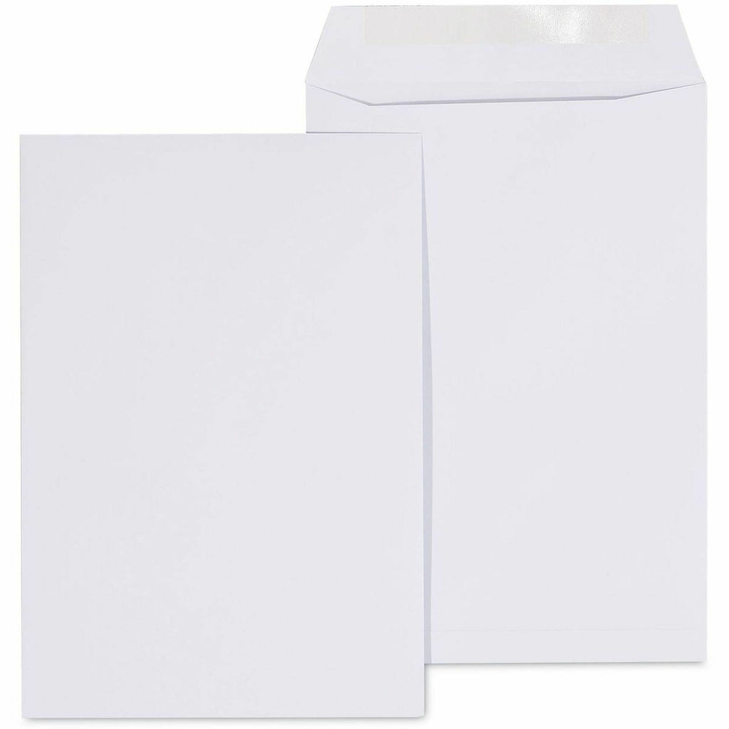 Catalog Envelope, 24 lb Bond Weight Paper, #1 3/4, Square Flap, Gummed Closure, 6.5 x 9.5, White, 500/Box
