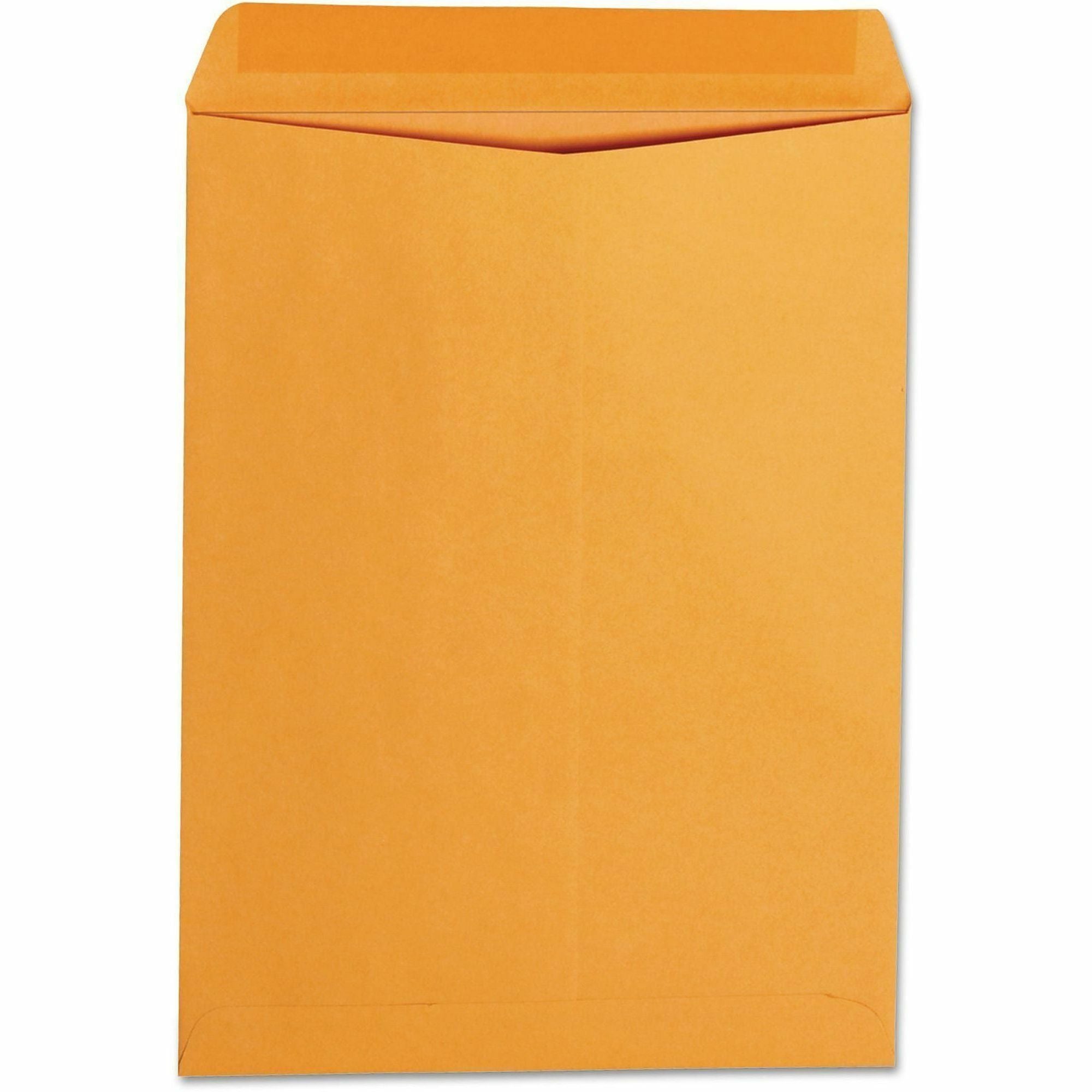 Catalog Envelope, 24 lb Bond Weight Paper, #10 1/2, Square Flap, Gummed Closure, 9 x 12, Brown Kraft, 250/Box