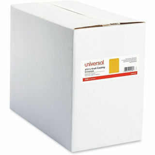 Catalog Envelope, 28 lb Bond Weight Kraft, #13 1/2, Square Flap, Gummed Closure, 10 x 13, Brown Kraft, 250/Box