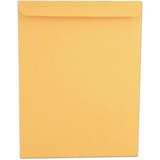 Catalog Envelope, 28 lb Bond Weight Kraft, #13 1/2, Square Flap, Gummed Closure, 10 x 13, Brown Kraft, 250/Box