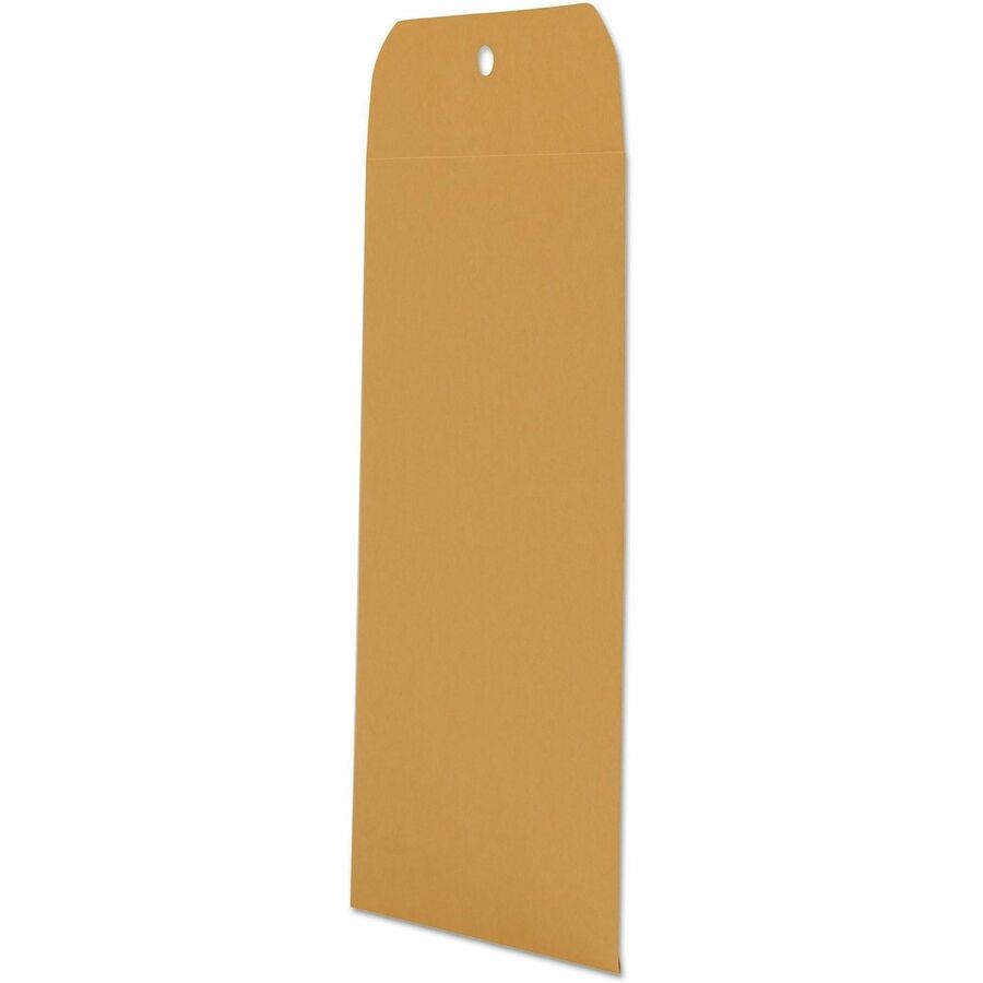 Kraft Clasp Envelope, #63, Square Flap, Clasp/Gummed Closure, 6.5 x 9.5, Brown Kraft, 100/Box
