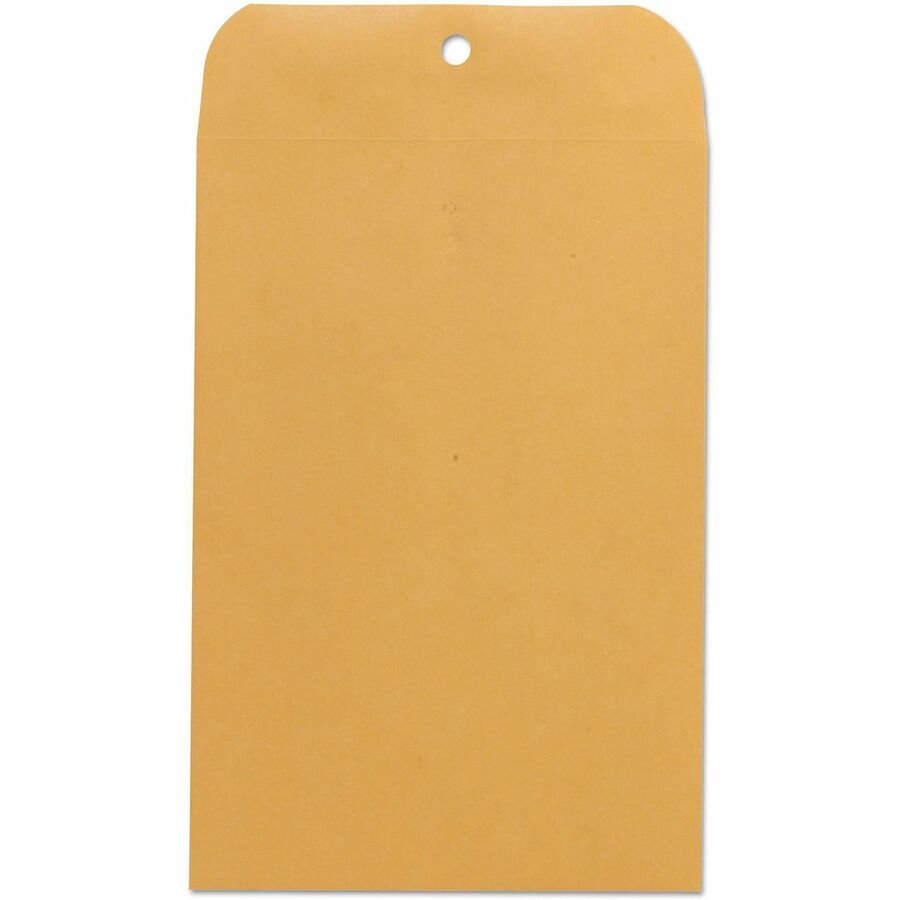 Kraft Clasp Envelope, #63, Square Flap, Clasp/Gummed Closure, 6.5 x 9.5, Brown Kraft, 100/Box