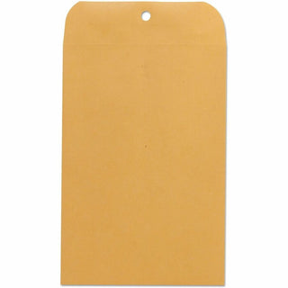 Kraft Clasp Envelope, #63, Square Flap, Clasp/Gummed Closure, 6.5 x 9.5, Brown Kraft, 100/Box