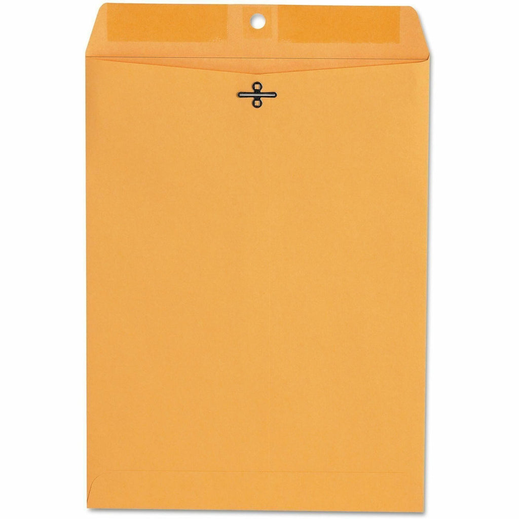 Kraft Clasp Envelope, #90, Square Flap, Clasp/Gummed Closure, 9 x 12, Brown Kraft, 100/Box