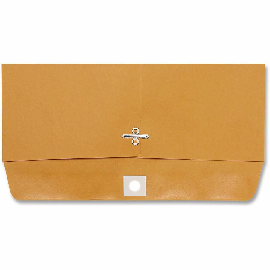 Kraft Clasp Envelope, #98, Square Flap, Clasp/Gummed Closure, 10 x 15, Brown Kraft, 100/Box