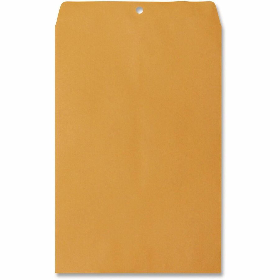 Kraft Clasp Envelope, #98, Square Flap, Clasp/Gummed Closure, 10 x 15, Brown Kraft, 100/Box
