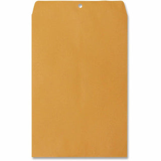 Kraft Clasp Envelope, #98, Square Flap, Clasp/Gummed Closure, 10 x 15, Brown Kraft, 100/Box