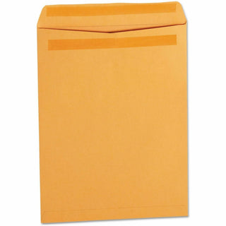 Self-Stick Open End Catalog Envelope, #12 1/2, Square Flap, Self-Adhesive Closure, 9.5 x 12.5, Brown Kraft, 250/Box