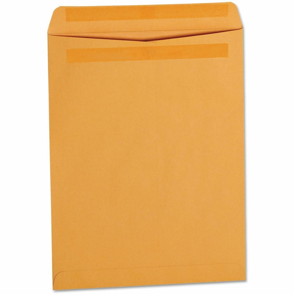 Self-Stick Open End Catalog Envelope, #13 1/2, Square Flap, Self-Adhesive Closure, 10 x 13, Brown Kraft, 250/Box