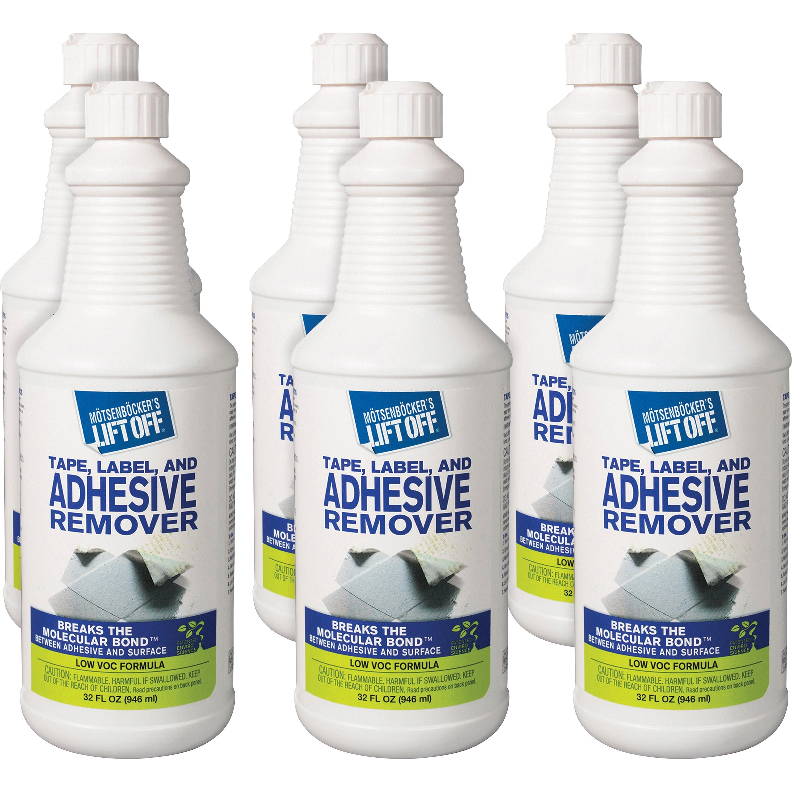 mtsenbckers-lift-off-tape-label-adhesive-remover-1-quart-for-tape-adhesive-label-adhesive-grease-oil-gum-tar-spray-adhesive-sticker-adhesive-chewing-gum-wax-glue-residue-remover-white-6-carton_mot40703ct - 1