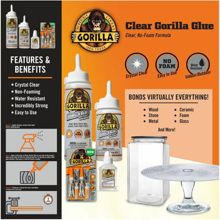 Gorilla Clear Glue - 3.75 fl oz - 1 Each - Clear