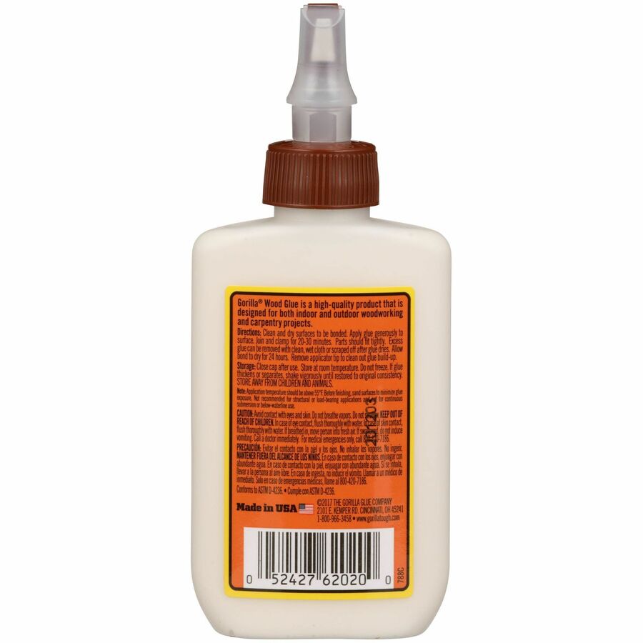 Wood Glue, 4 oz, Dries Light Tan