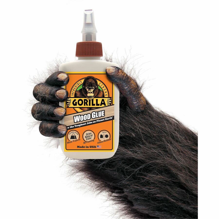 Wood Glue, 4 oz, Dries Light Tan